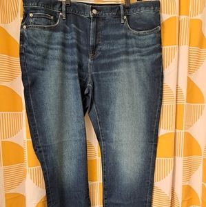 Mens Uniqlo Slim Straight Stretch Blue Jeans 42x32